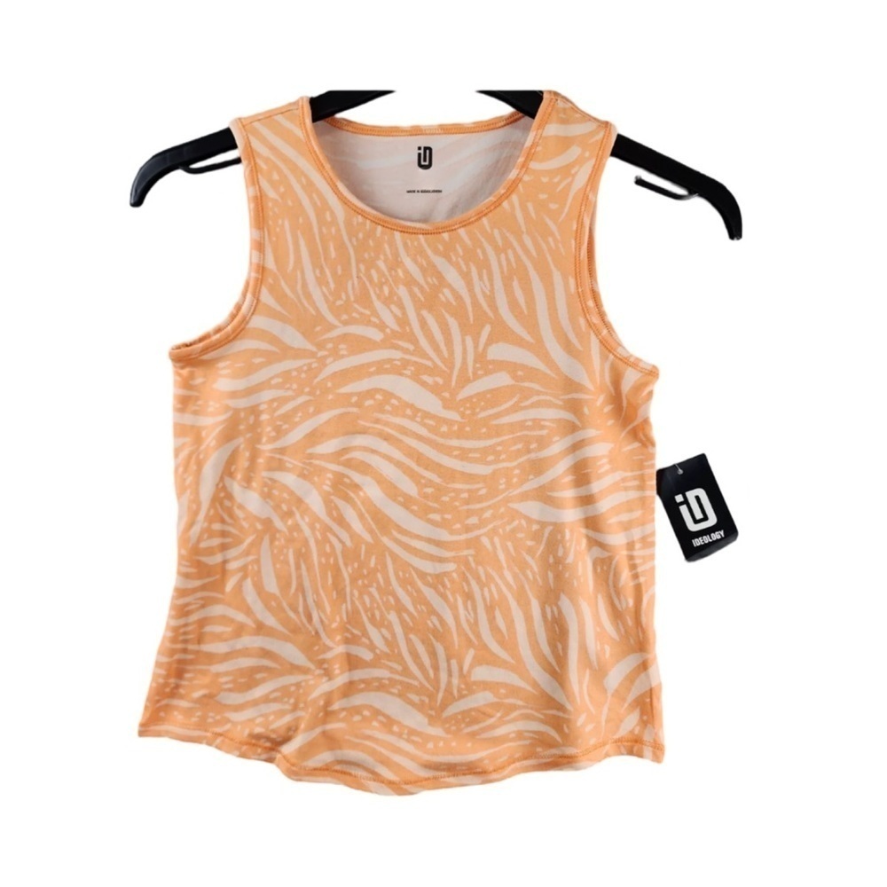 ID Ideology Little Girls Tiger Tank Mock Orange NWT Size 5